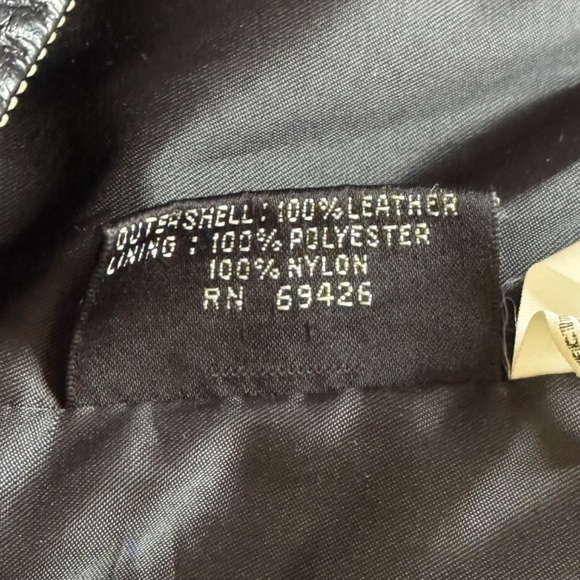 Wilsons Leather y2k Vintage 100% Genuine Leather Jacket with Tie Belt Women's XL - Picture 5 of 5